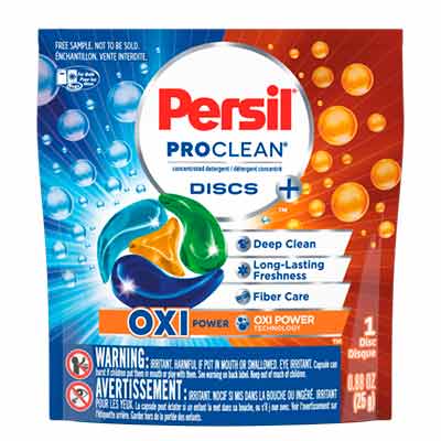 free persil proclean oxi power discs sample - FREE Persil ProClean OXI Power Discs Sample