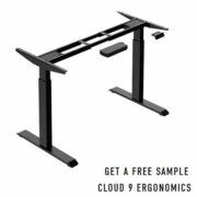 free cloud9 ergonomics adjustable height desk base sample 180x180 - FREE Cloud9 Ergonomics Adjustable Height Desk Base Sample