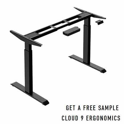 free cloud9 ergonomics adjustable height desk base sample - FREE Cloud9 Ergonomics Adjustable Height Desk Base Sample