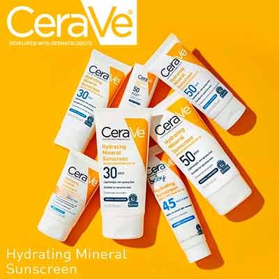 free cerave hydrating mineral sunscreen - FREE CeraVe Hydrating Mineral Sunscreen