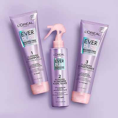 free loreal paris everpure glossing shampoo conditioner and in shower acidic glaze - FREE L’Oreal Paris EverPure Glossing Shampoo, Conditioner and In-Shower Acidic Glaze