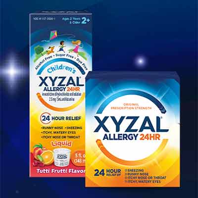 free xyzal adult allergy relief tablets and childrens oral solution 1 - FREE Xyzal Adult Allergy Relief Tablets and Children's Oral Solution