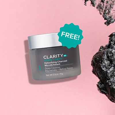 free clarityrx down dirty detoxifying charcoal microexfoliant sample - FREE ClarityRx Down + Dirty Detoxifying Charcoal MicroExfoliant Sample