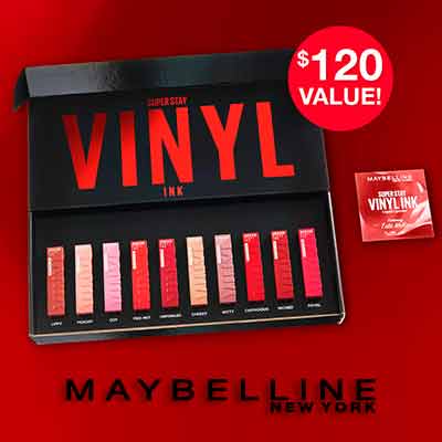 free maybelline super stay vinyl ink liquid lipcolor kit - FREE Maybelline Super Stay Vinyl Ink Liquid Lipcolor Kit