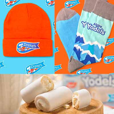 free pair of socks beanie alpine yodels from drakes cakes - FREE Pair of Socks, Beanie & Alpine Yodels From Drake’s Cakes