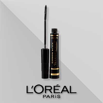 free loreal paris telescopic carbon black mascara - FREE L'Oreal Paris Telescopic Carbon Black Mascara