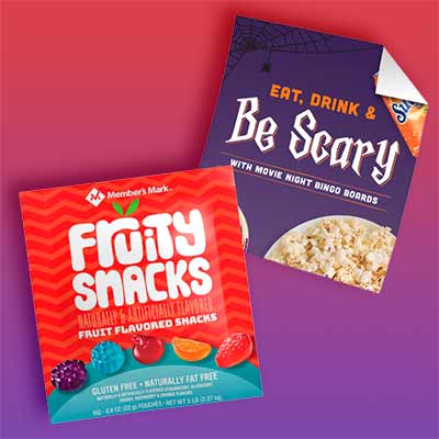 free movie night bingo activity booklet and members mark fruity snacks - FREE Movie Night Bingo Activity Booklet and Member's Mark Fruity Snacks