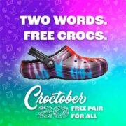 free pair of crocs 2 180x180 - FREE Pair of Crocs