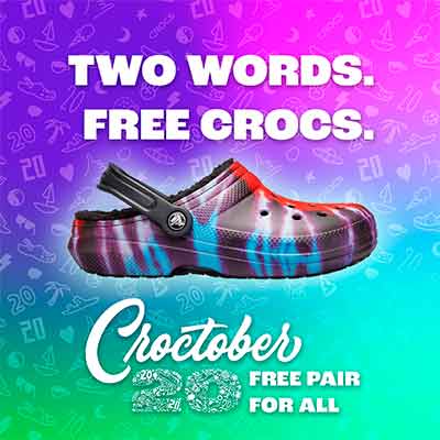 free pair of crocs 2 - FREE Pair of Crocs