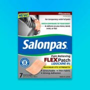 free salonpas pain relieving lidocaine flex patch 180x180 - FREE Salonpas Pain Relieving Lidocaine FLEX Patch