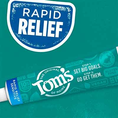 free toms of maine rapid relief toothpaste - FREE Tom’s of Maine Rapid Relief Toothpaste