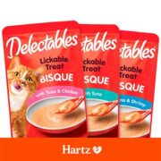 3 free pouches of delectables licking cat treat 180x180 - 3 FREE Pouches of Delectables Licking Cat Treat