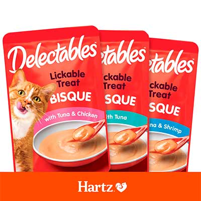 3 free pouches of delectables licking cat treat - 3 FREE Pouches of Delectables Licking Cat Treat