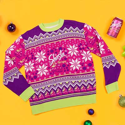 free shasta grape holiday sweater - FREE Shasta Grape Holiday Sweater