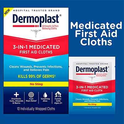 free dermoplast 3 in 1 medicated first aid cloths - FREE Dermoplast 3-in-1 Medicated First Aid Cloths