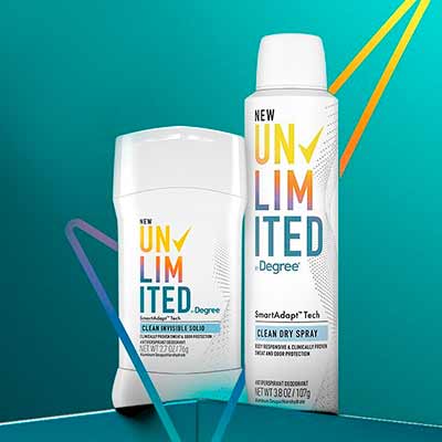 free degree unlimited antiperspirant deodorant - FREE Degree Unlimited Antiperspirant Deodorant