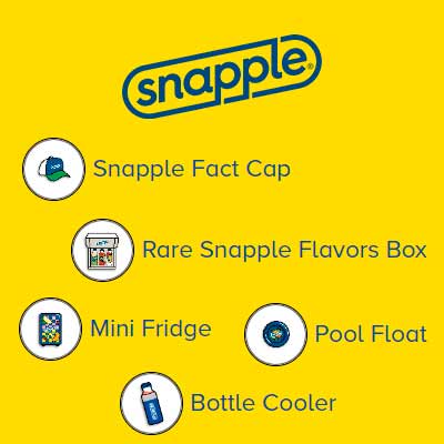 free snapple fact cap mini fridge bottle cooler more - FREE Snapple Fact Cap, Mini Fridge, Bottle Cooler & More