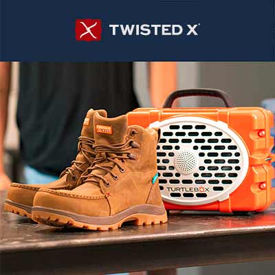 free pair of twisted x work boots turtlebox speaker - FREE Pair of Twisted X Work Boots & Turtlebox Speaker