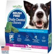 free vetality dog daily dental chews 180x180 - FREE Vetality Dog Daily Dental Chews