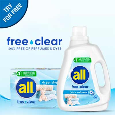 free all free clear fabric softener dryer sheet - FREE All Free Clear Fabric Softener & Dryer Sheet
