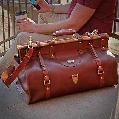 free colonel littleton no 3 leather grip bag - FREE Colonel Littleton No. 3 Leather Grip Bag