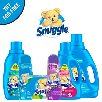 free snuggle fabric softener more - FREE Snuggle Fabric Softener & More