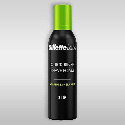 free gillettelabs quick rinse shave foam - FREE GilletteLabs Quick Rinse Shave Foam