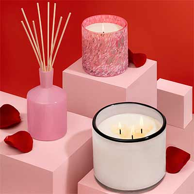 free lafco champagne 3 wick candle rose de mai absolute candle blush rose classic diffuser - FREE LAFCO Champagne 3-Wick Candle, Rose de Mai Absolute Candle & Blush Rose Classic Diffuser