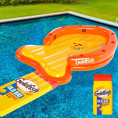 free old bay goldfish inflatable floatie - FREE Old Bay + Goldfish Inflatable Floatie