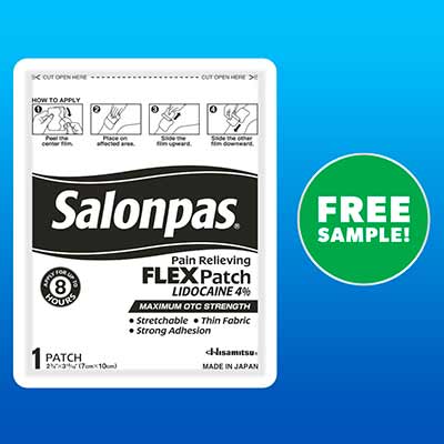 free salonpas lidocaine flex patch sample - FREE Salonpas Lidocaine FLEX Patch Sample