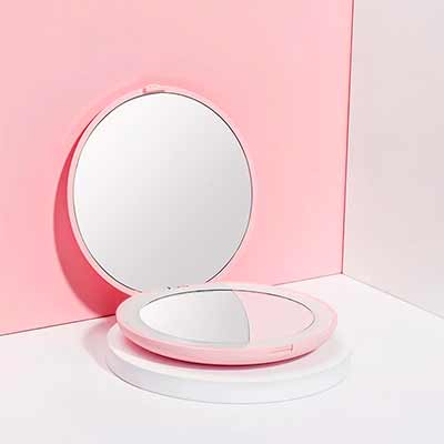 free round compact mirror with led light or 8pc face cleaning beauty set - FREE Round Compact Mirror With LED Light or 8pc Face Cleaning Beauty Set