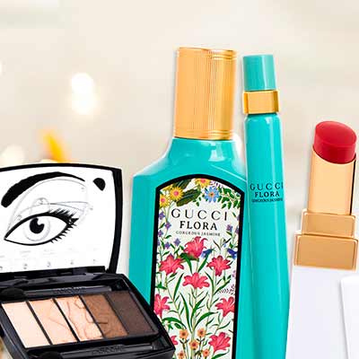 free gucci flora gift set chanel lip balm lancome eyeshadow palette - FREE Gucci Flora Gift Set, Chanel Lip Balm & Lancome Eyeshadow Palette