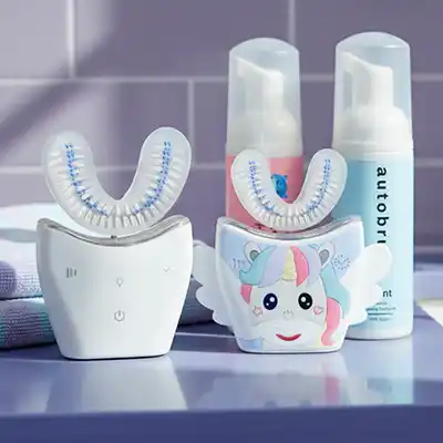 free autobrush u shaped electric toothbrush - FREE Autobrush U-Shaped Electric Toothbrush