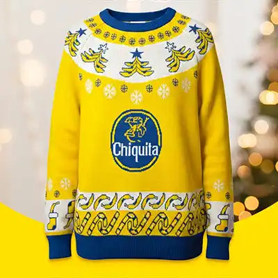 free chiquita yellow holidays sweater - FREE Chiquita Yellow Holidays Sweater