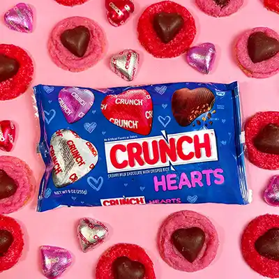 free crunch milk chocolate hearts - FREE CRUNCH Milk Chocolate Hearts